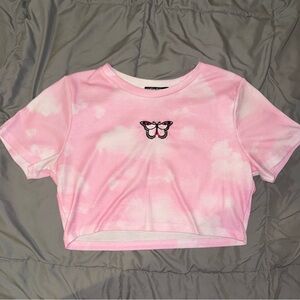Pink Butterfly T-Shirt